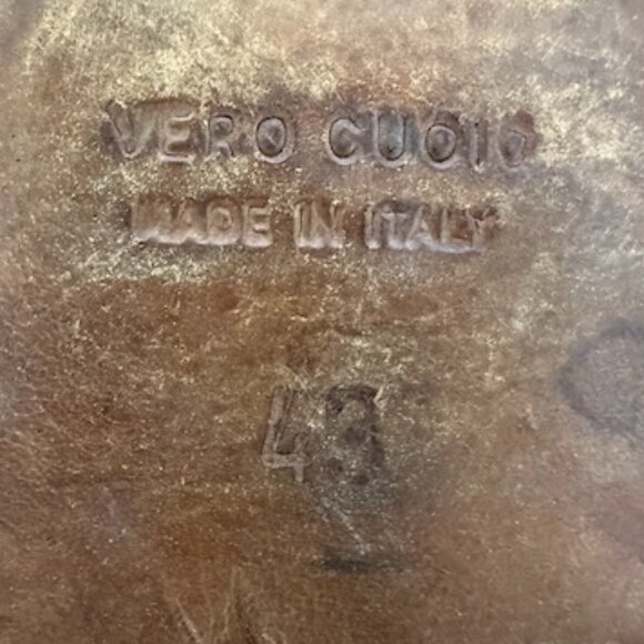 Caldoberia Coseauan Brown Leather Oxfords - Handmade in Italy - Sz. 43 - VGUC - Picture 8 of 14